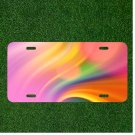 Custom Personalized License Plate Auto Tag With Colorful Cool Design