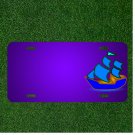 Custom Personalized License Plate With Add Names To Sailboat Two-Master Ship