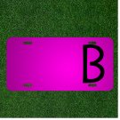 Custom Personalized Car License Plate With Add Names To Letter B Type