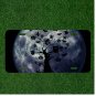 Custom Personalized License Plate Auto Tag With Owl Bat and Pumpkin Tree Moon