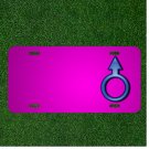 Custom Personalized Car License Plate With Add Names To Male Man Mars Symbol
