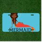 Custom Personalized Auto Tag With Amazing Kids Mermaid Design Art
