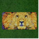 Custom Personalized License Plate Auto Tag With Lion Puzzle Like Design Art NEW