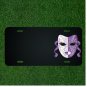 Custom Personalized License Plate With Add Names To White And Purple Mask Design