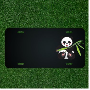 Custom Personalized License Plate With Add Names To Bear And Leaves Design NEW