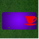 Custom Personalized License Plate With Add Names To Cup Red Tea Tea Cup