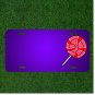 Custom Personalized License Plate With Add Names To Lolly Pop Candy Red Pink