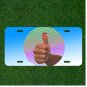 Custom Personalized License Plate Auto Tag With Thumbs Up Smiley Face Design
