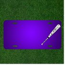 Custom Personalized License Plate With Add Names To Baseball Bat Stick Sports
