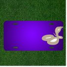 Custom Personalized License Plate With Add Names To Snake Cobra Head Brown