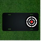 Custom Personalized License Plate With Add Names To Bulls Eye Dart Board Design