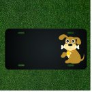 Custom Personalized License Plate With Add Names To Cute Dog With Bone Design