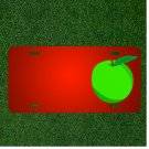 Custom Personalized License Plate With Add Names To Green Apple Graphic