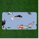 Custom Personalized License Plate Auto Tag With Cool Fish In Water Design