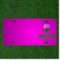 Custom Personalized Car License Plate With Add Names To Water Lily Lotus