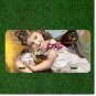 Custom Personalized License Plate Auto Tag With Girl With Cat Design