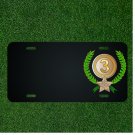 Custom Personalized License Plate With Add Names To Award Trophy Laurel Wreath