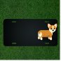 Custom Personalized License Plate With Add Names To Cute Cartoon Puppy NEW