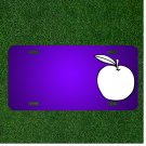 Custom Personalized License Plate With Add Names To Apple Food Fruit Healthy