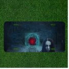 Custom Personalized License Plate Auto Tag With Scary Lady And Tunnel Design