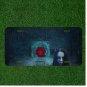 Custom Personalized License Plate Auto Tag With Scary Lady And Tunnel Design
