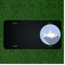 Custom Personalized License Plate With Add Names To White Fish Symbol Design