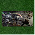 Custom Personalized License Plate Auto Tag With Girl Laying In Bubbles Design