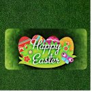 Custom Personalized License Plate Auto Tag With Happy Easter Fancy Eggs Design
