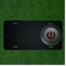 Custom Personalized License Plate With Add Names To Power Button Design NEW