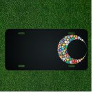 Custom Personalized License Plate With Add Names To Colorful Moon Design NEW