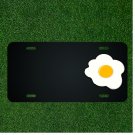 Custom Personalized License Plate With Add Names To Egg Fried Food Breakfast
