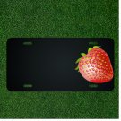 Custom Personalized License Plate With Add Names To Strawberry Red Food Fruit