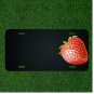 Custom Personalized License Plate With Add Names To Strawberry Red Food Fruit