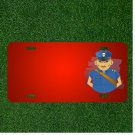 Custom Personalized License Plate With Add Names To Postman Mail Man Uniform