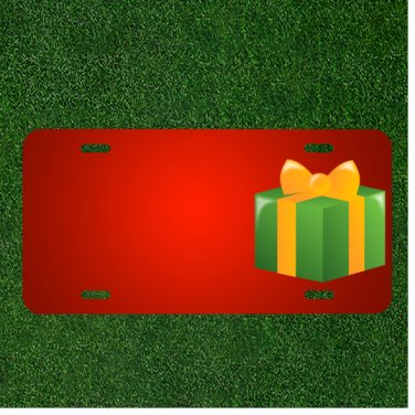 Custom Personalized License Plate With Add Names To Present Gift Box Birthday