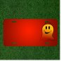 Custom Personalized License Plate With Add Names To Ghost Smiley Yellow Happy