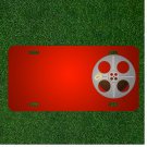 Custom Personalized License Plate With Add Names To Movie Film Reel Retro