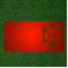 Custom Personalized License Plate With Add Names To Bear Face Head Watch