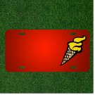 Custom Personalized License Plate With Add Names To Cone Cornet Ice Cream