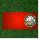 Custom Personalized License Plate With Add Names To New Hampshire Seal Flag