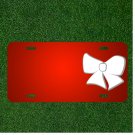 Custom Personalized License Plate With Add Names To Bow Accessory Style Cute