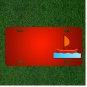 Custom Personalized License Plate With Add Names To Water Sailing Boat Sail
