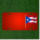 Custom Personalized License Plate With Add Names To Puerto Rico Flag National