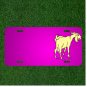 Custom Personalized Car License Plate With Add Names To Goat Yellow Standing