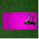 Custom Personalized Car License Plate With Add Names To Snake Green Shadow
