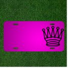 Custom Personalized Car License Plate With Add Names To Chess Queen Figure