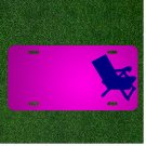 Custom Personalized Car License Plate With Add Names To Canvas Chair Lawn