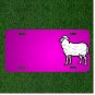 Custom Personalized Car License Plate With Add Names To Animal Farm Sheep