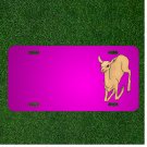 Custom Personalized Car License Plate With Add Names To Deer Wild Running