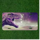 Custom Personalized License Plate Auto Tag With Amazing Dinosour Roaring Design